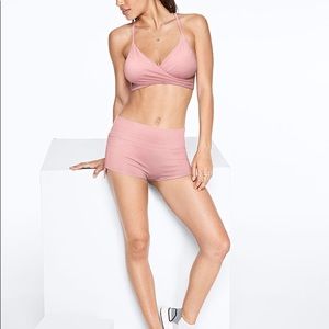 Pink gym to swim top and bottom set